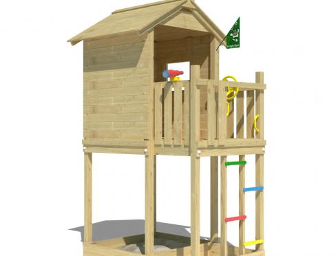 Jungle Treehouse | Wooden climbing frame with ladder